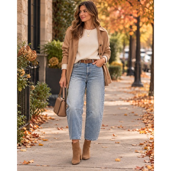 Kut from the Kloth Denim - KUT From The Kloth Size 12 Light Wash Barrel Leg Cropped Jeans Distressed